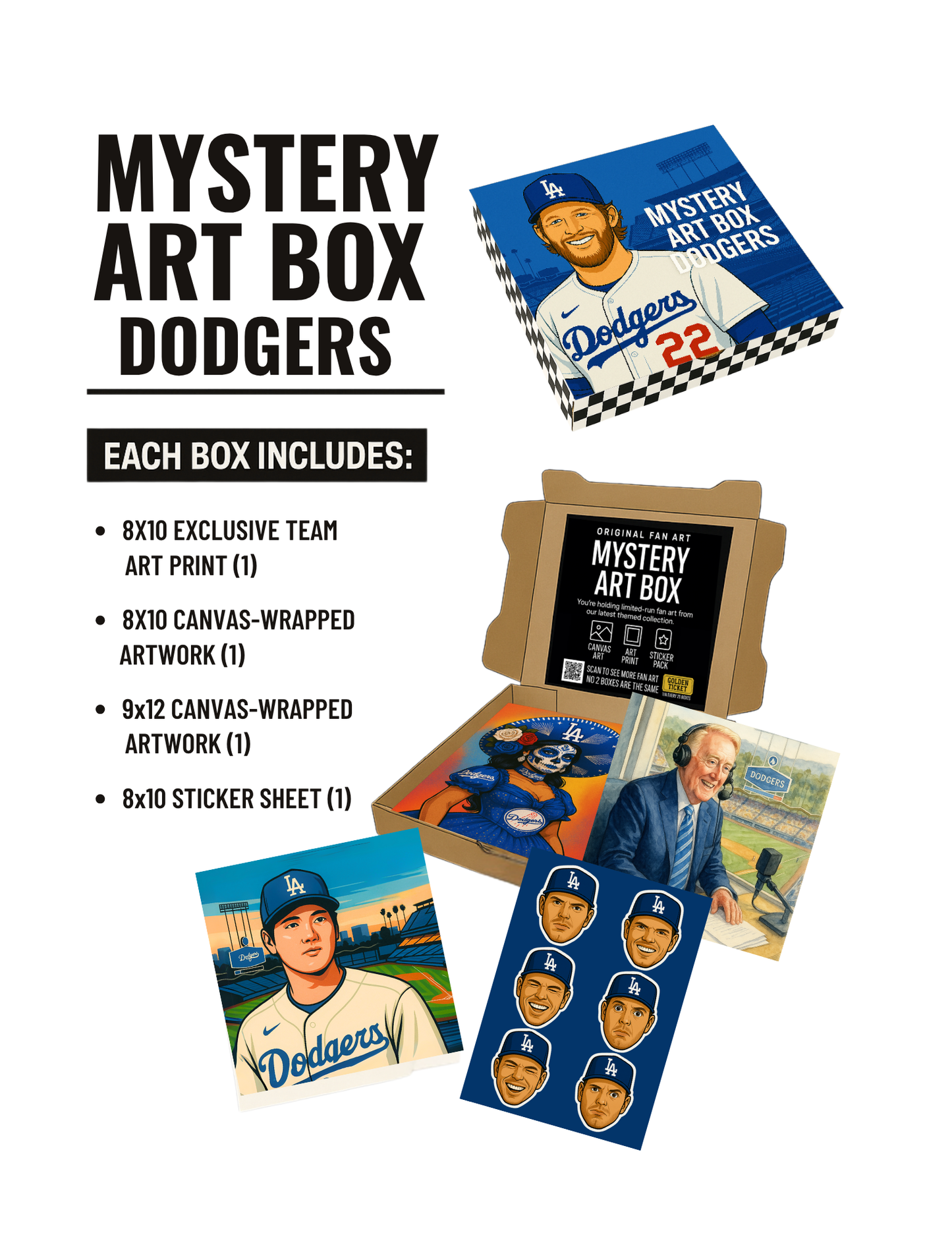 12x12 Dodgers Drop Box (Drop 1)